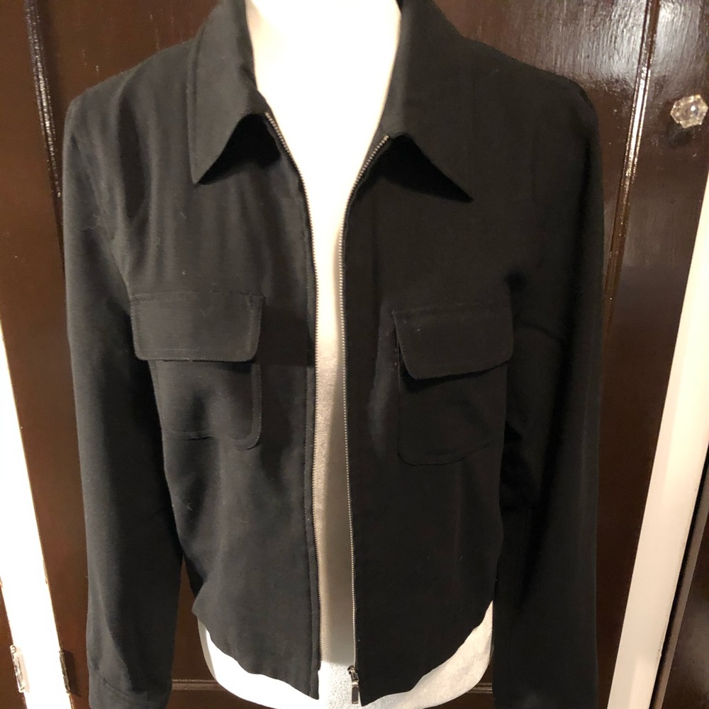 Women’s short crop wool jacket